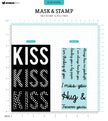 SL Masks & Stamps Kiss Sentiments Essentials 160x155x3mm 8 PC nr.06