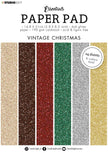 SL Paper Pad Glitter Paper Vintage Christmas Essentials 148x210x9mm 24 SH nr.50