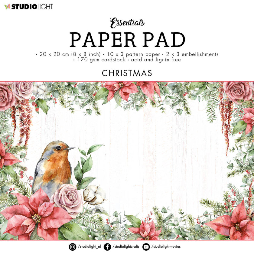 SL Paper Pad Christmas Essentials 200x200x9mm 36 SH nr.74