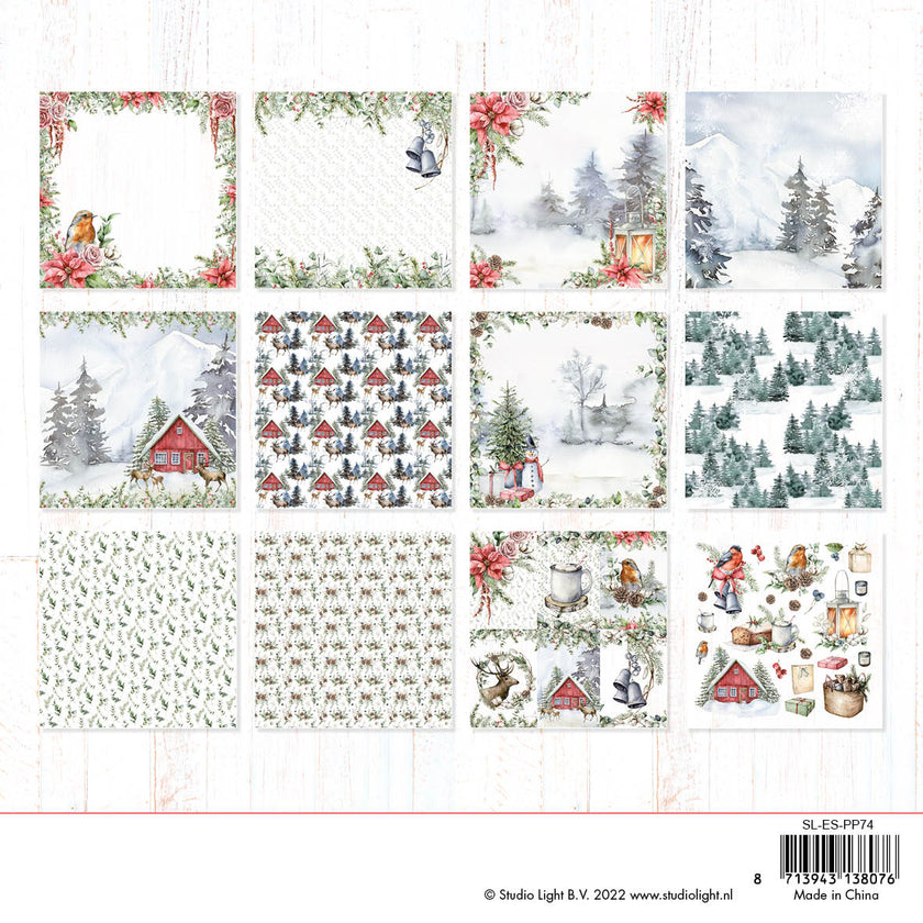 SL Paper Pad Christmas Essentials 200x200x9mm 36 SH nr.74