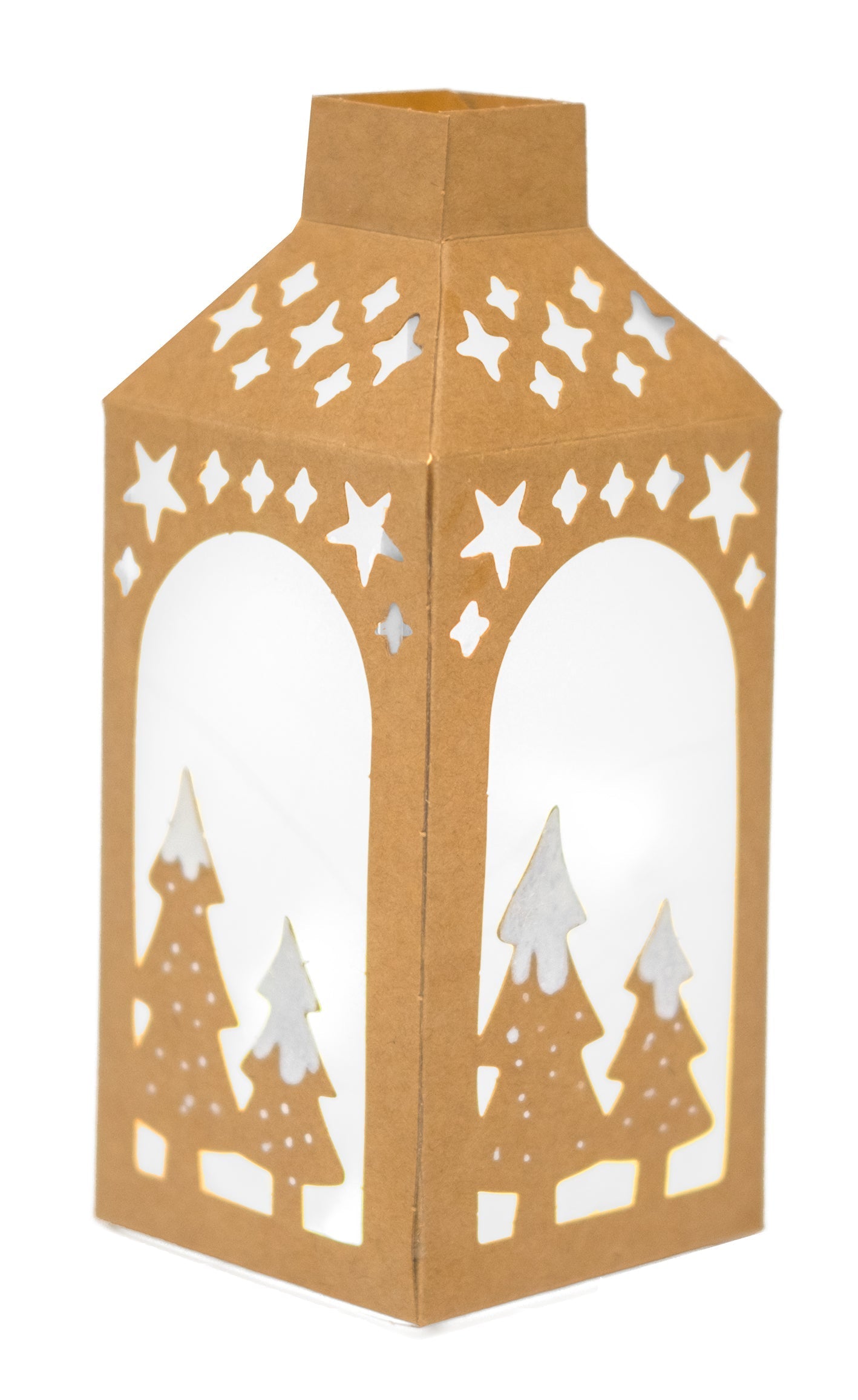 SL Die-Cut Paper Lanterns Winter Trees Essentials 10 Sheets