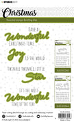 SL Stamp & Cutting Die Christmas Wonderful Sentiments Essentials 138x178x3mm 12 PC nr.44
