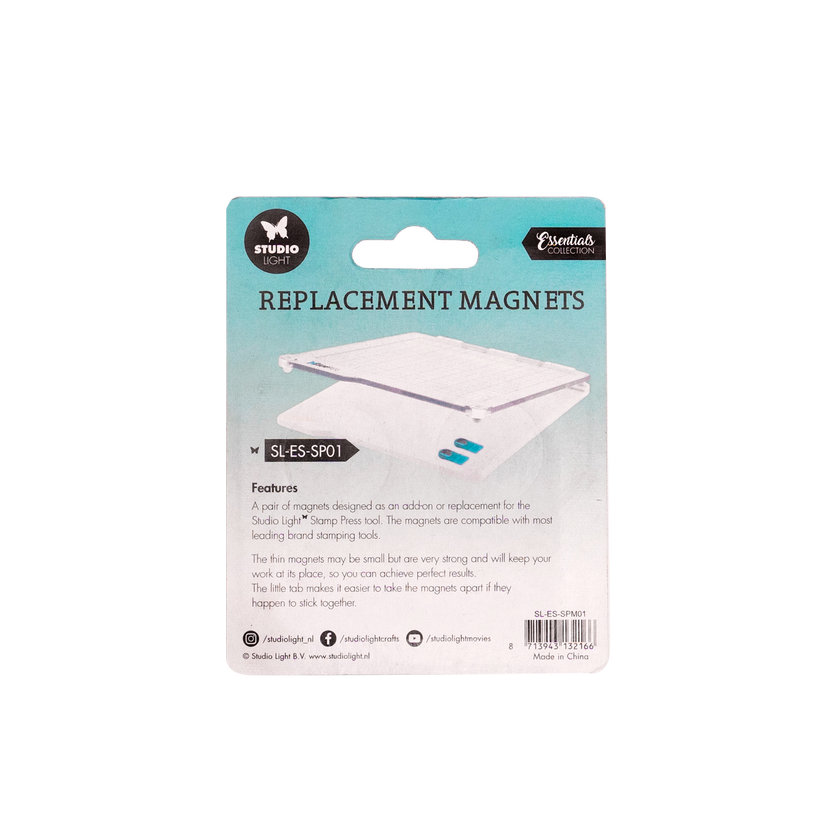 SL Stamp Press Magnets Essential Tools 45x23x3mm 2 PCS nr.01