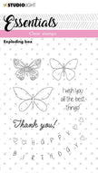 SL Clear Stamp Exploding Box Essentials 74x100x4mm 1 PC nr.145