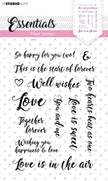 SL Clear Stamp Sentiments/Wishes - Love Essentials 105x148x3mm 1 PC nr.179