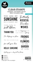 SL Clear Stamp Sunshine Sentiments Essentials 93x136x3mm 11 PC nr.387