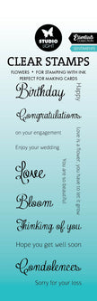 SL Clear Stamp Sentiments Essentials 46,2x142x3mm 13 PC nr.589