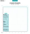SL Clear Stamp Sentiments Essentials 46,2x142x3mm 13 PC nr.589