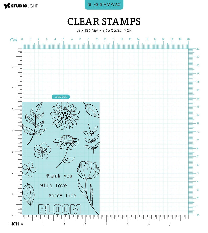 SL Clear Stamps Bouquet Pop-Up Essentials 13 PC