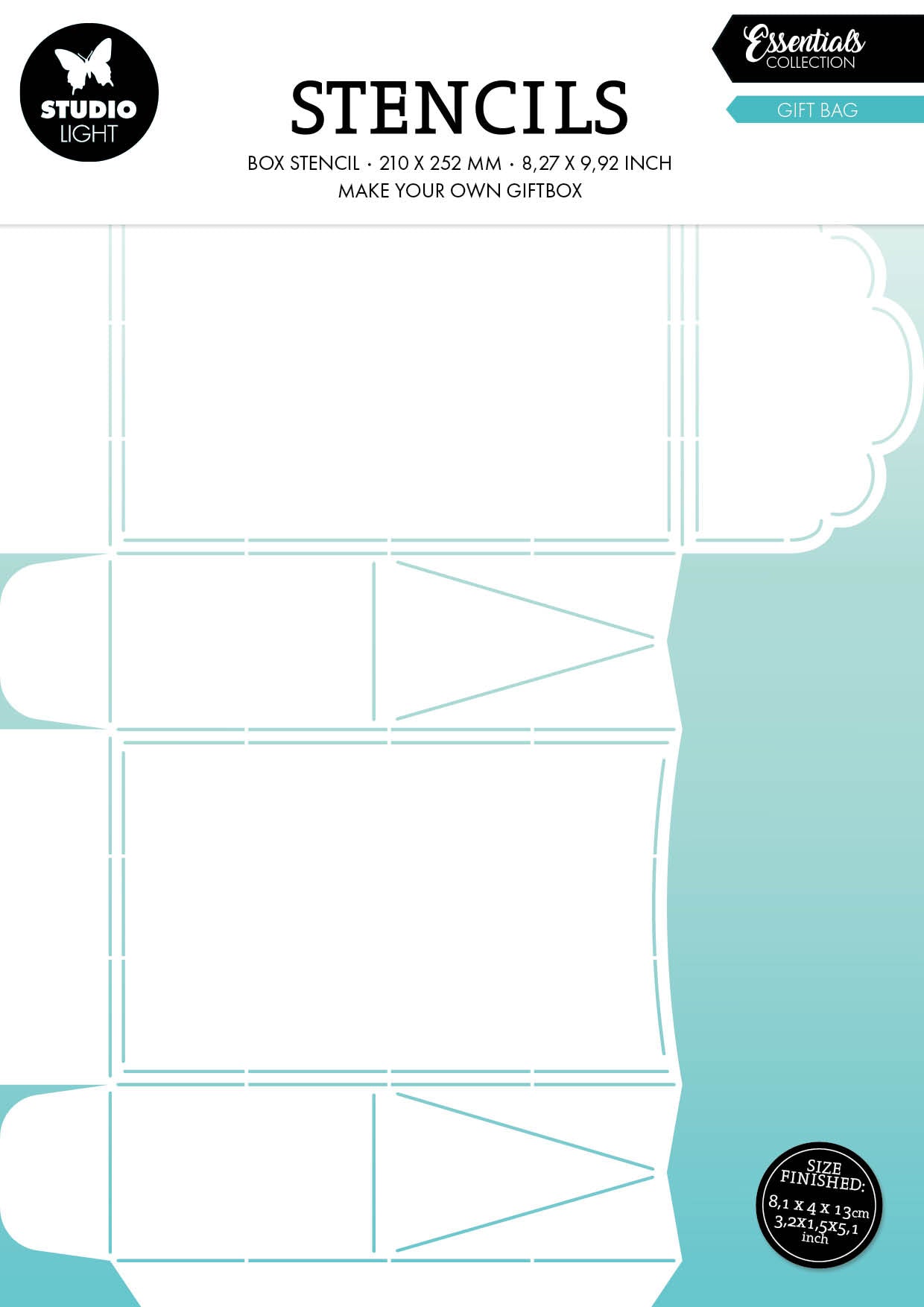 SL Stencils Giftbag Essentials 210x252x1mm 1 PC nr.252