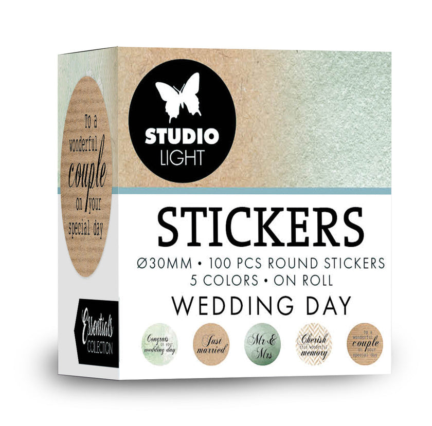 SL Ø30mm Stickers Wedding Day Essentials  100 PC