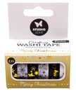 SL Washi Tape Black/White - Gold Essentials 6 PC