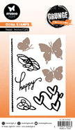 SL Cutting Die Happy Butterfly Grunge Collection 96x137x1mm 8 PC nr.502
