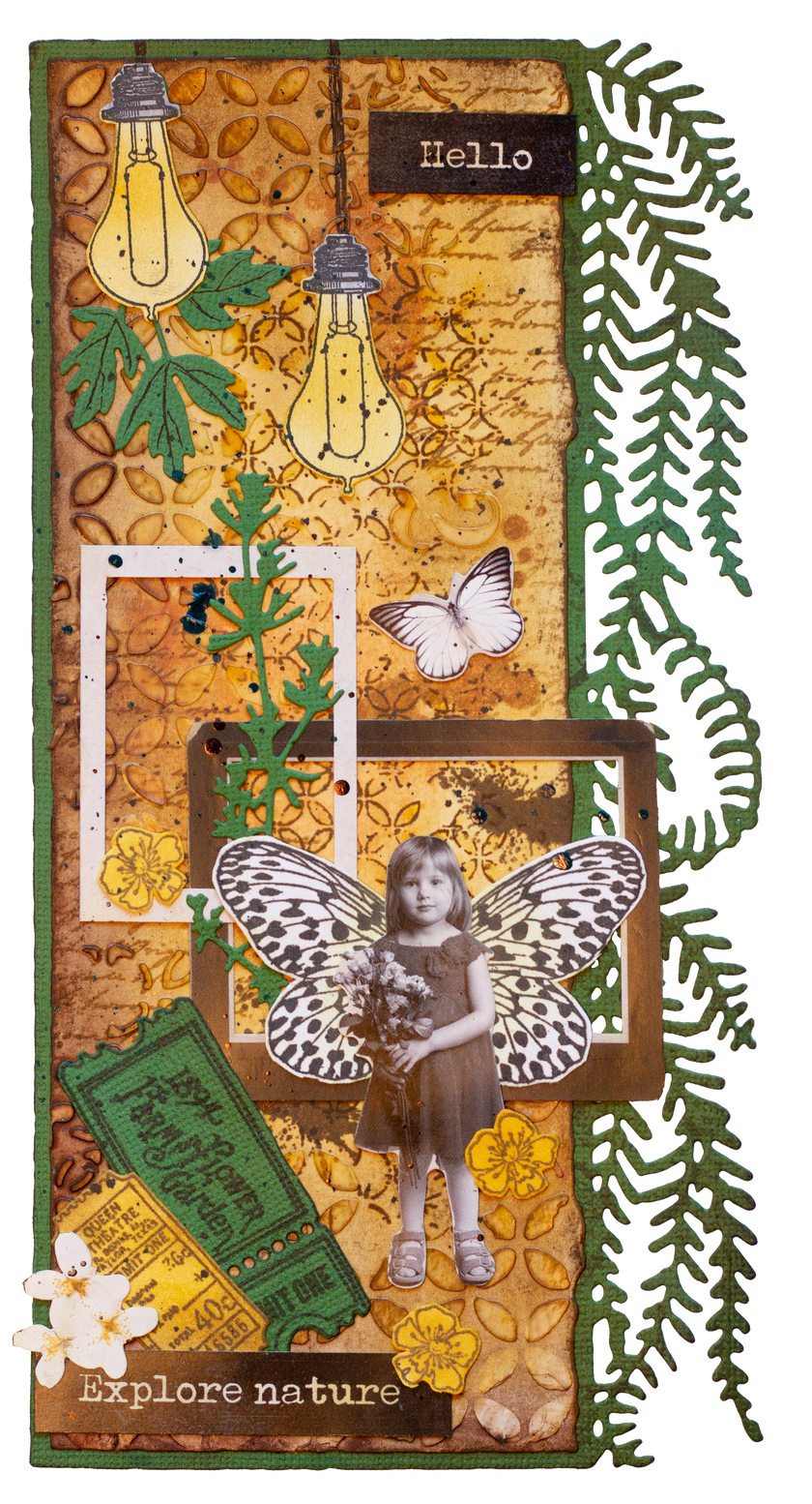 SL Clear Stamp Botanical Elements Grunge Collection 8 PC