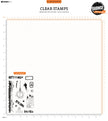 SL Clear Stamp Inspire Happiness Grunge Collection 14 PC