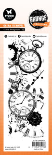 SL Clear Stamp Clock Background Grunge Collection 1 PC