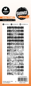 SL Clear Stamp Diamond Pattern Grunge Collection 1 PC