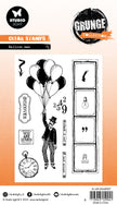 SL Clear Stamp Balloon Man Grunge Collection 13 PC