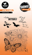 SL Clear Stamp Butterflies Grunge Collection 89x132x3mm 5 PC nr.399