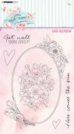 SL Clear Stamp Oval Blossom Little Blossom 105x148x3mm 1 PC nr.196