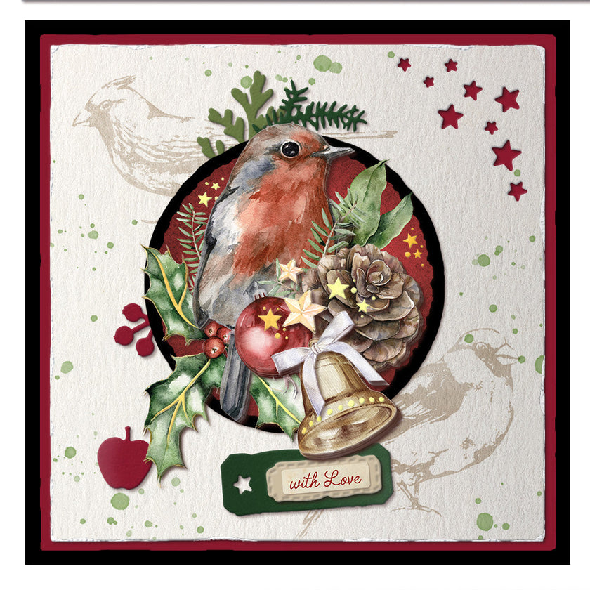 SL Paper Set 3D Cutting Sheets Magical Christmas 210x297x2mm 4 SH nr.33