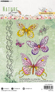 SL Clear Stamps Butterfly Swirls Nature Lover 99x139x3mm 7 PC nr.591