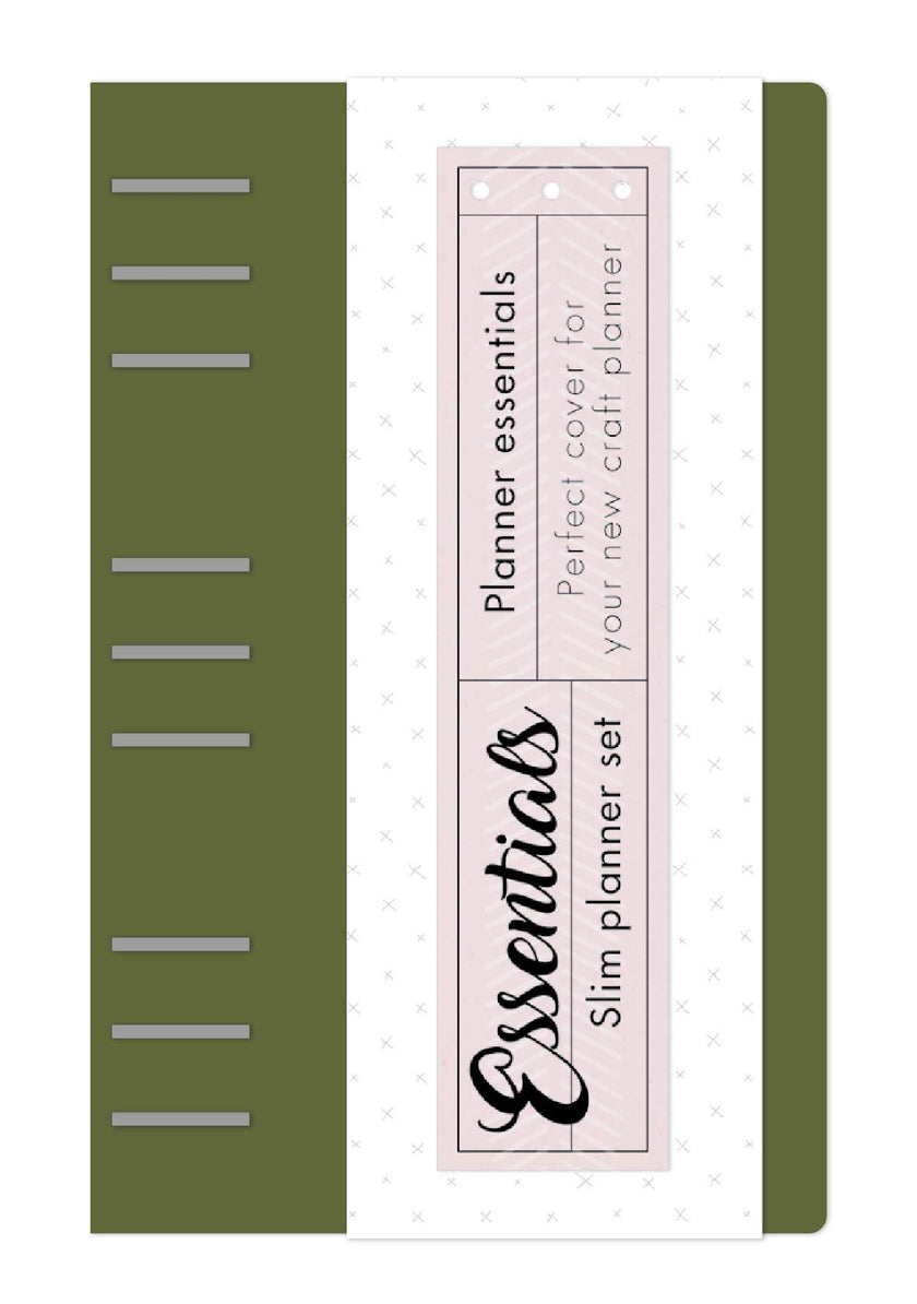 SL Slim Planner Olive Green Planner Essentials 160x250x30mm 1 PC nr.04