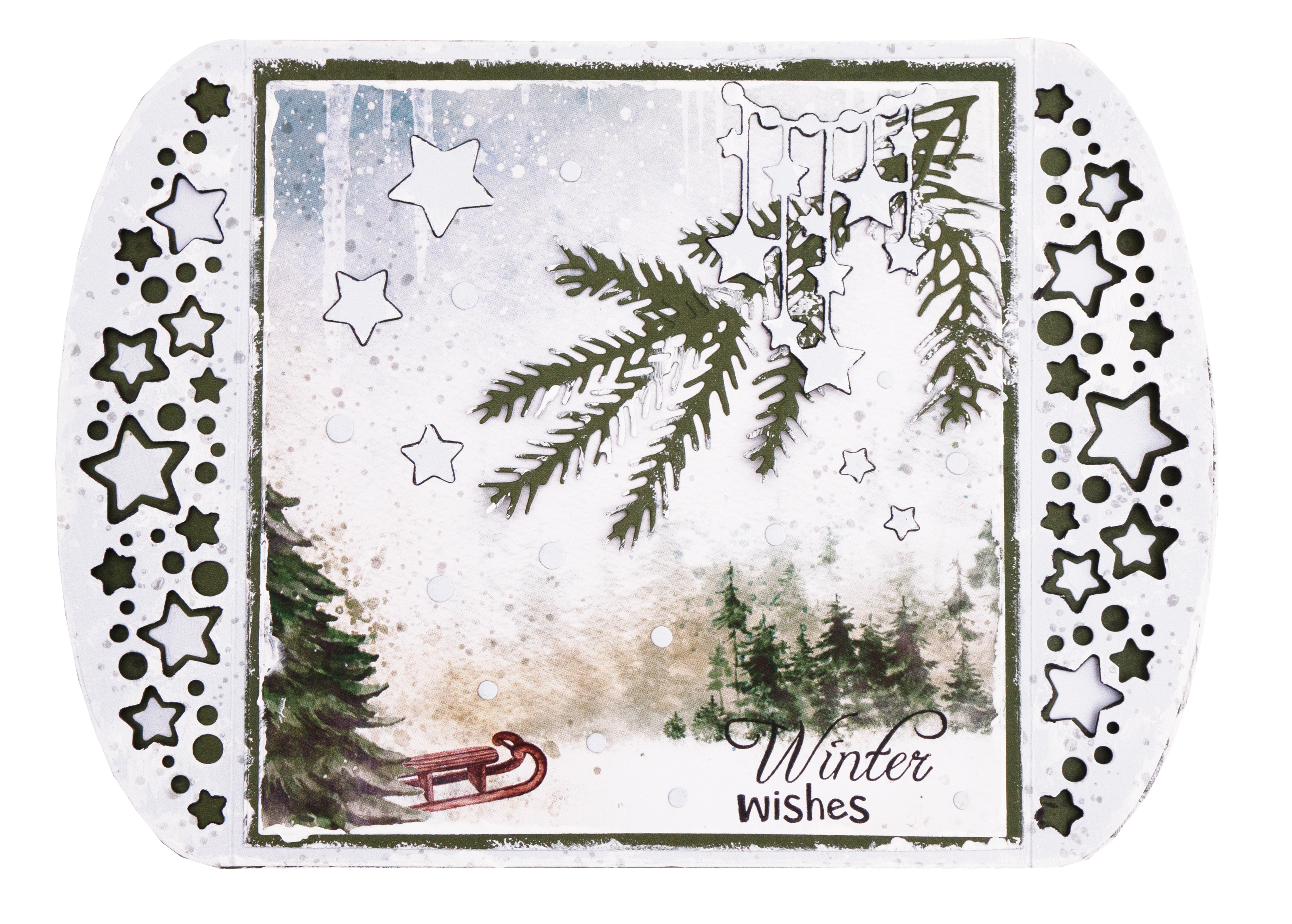 SL Cutting Die Card Shape Sending Joy 148x205mm nr.54