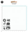SL Clear Stamp Vintage Labels Sunflower Kisses 90x134x3mm 7 PC nr.440