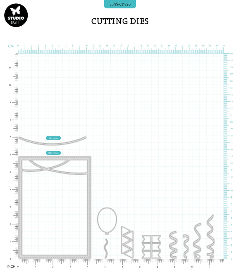SL Cutting Die Party Cardshape Sweet Stories 10 PC