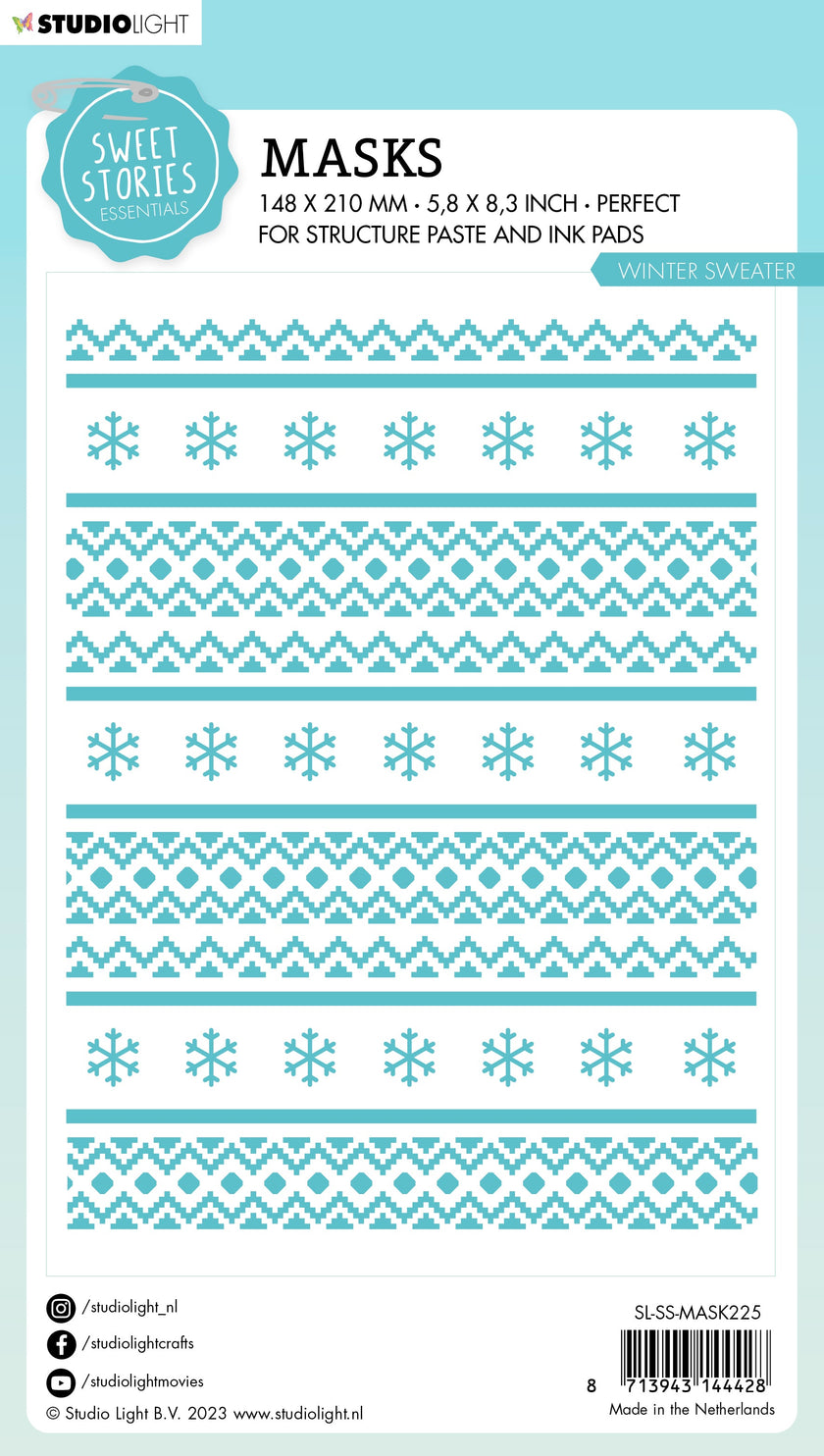SL Mask Winter Sweater Sweet Stories 150x210x1mm 1 PC nr.225