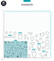 SL Stamp & Cutting Die Bunny Garden Sweet Stories 154x213x1mm 62 PC nr.55