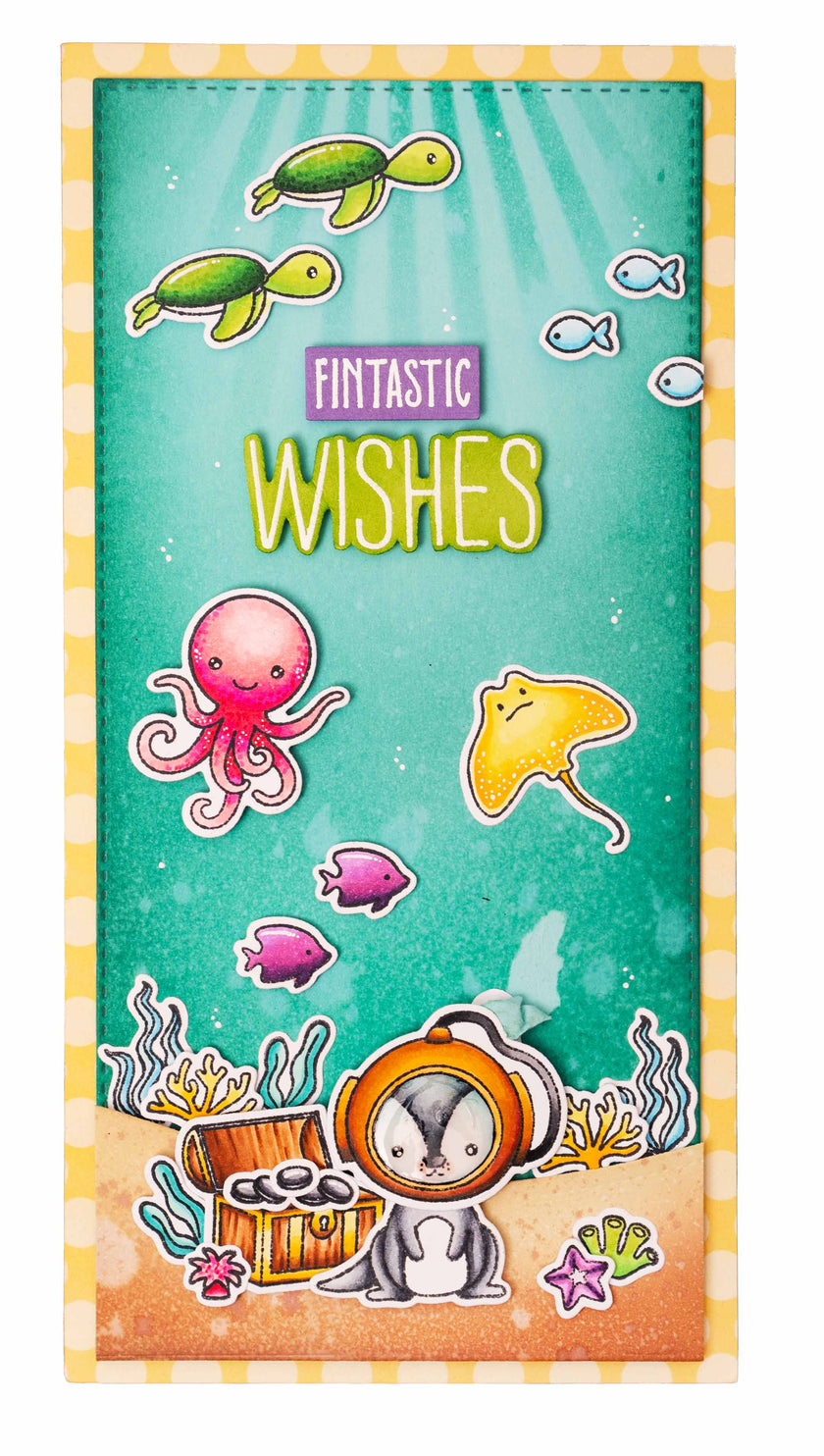 SL Stamp & Cutting Die Under The Sea Sweet Stories 154x213x1mm 24 PC nr.57