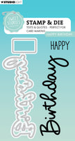 SL Stamp & Cutting Die Happy Birthday Sweet Stories 4 PC