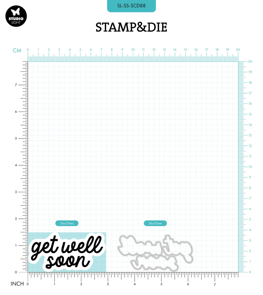SL Stamp & Cutting Die Get Well Soon Sweet Stories 2 PC