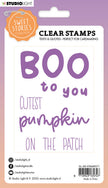 SS Clear Stamp Quotes Large Boo To You Sweet Stories 148x105x3mm 8 PC nr.271