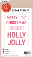 SS Clear Stamp Quotes Large Holly Jolly Sweet Stories 148x105x3mm 6 PC nr.294