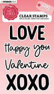 SL Clear Stamp Quotes Large Love You Sweet Stories 148x105x3mm 5 PC nr.328