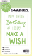 SL Clear Stamp Quotes Large Make A Wish Sweet Stories 148x105x3mm 5 PC nr.418