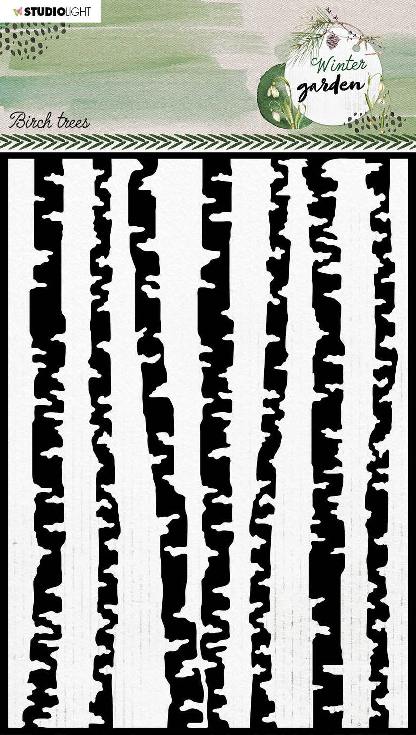 SL Mask Birch Trees Winter Garden 150x210x1mm 1 PC nr. 87