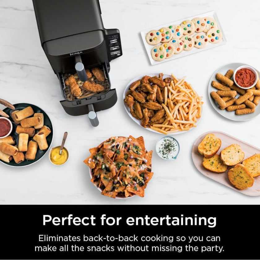 NINJA SL202CCO Double Stack Air Fryer Oven - Factory serviced with Home Essentials warranty