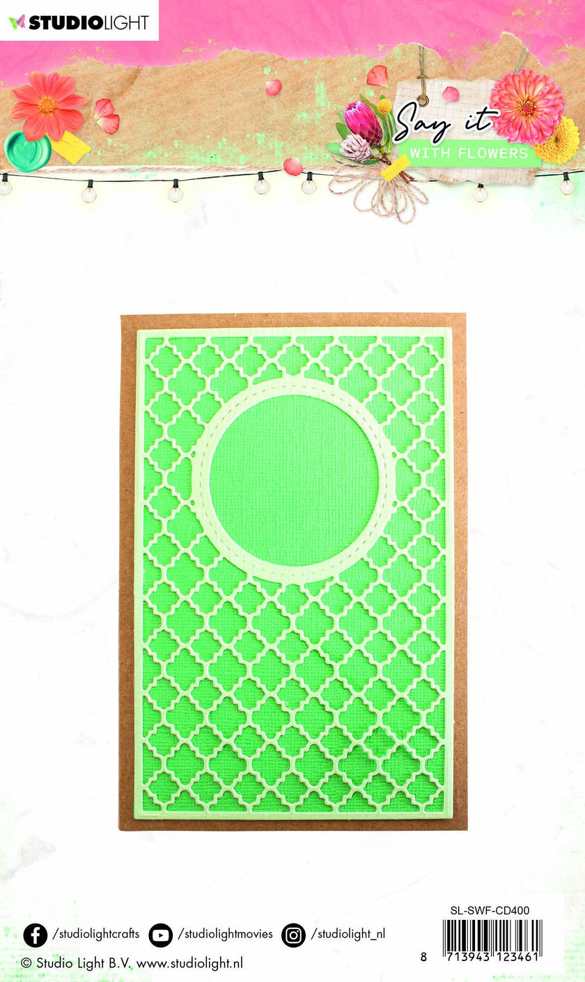 Cutting & Embossing Die Say it with Flowers 96x146mm nr.400