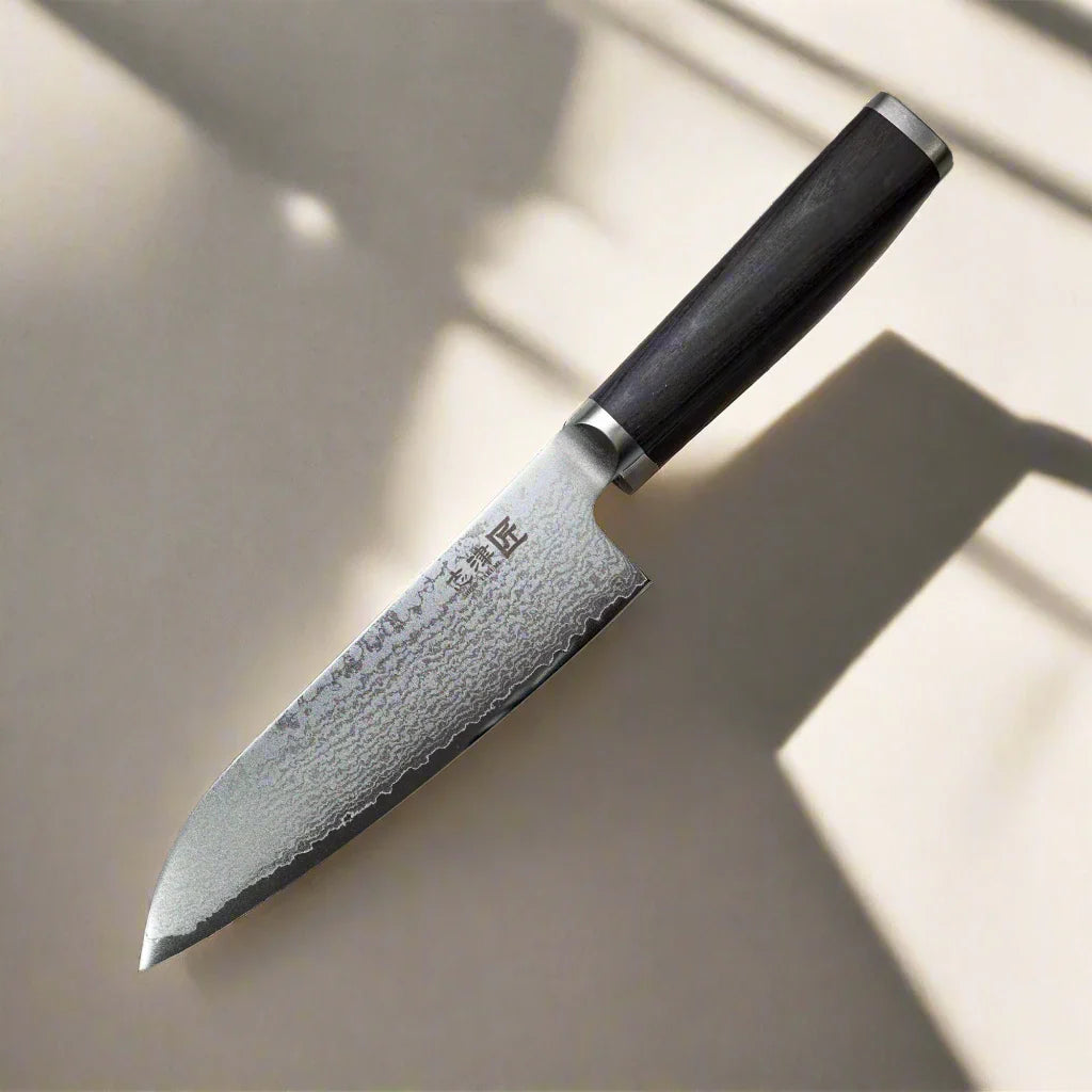 Miyako SUS 180mm Santoku Knife - 33 Layer Damascus Steel Blade – Made in Japan