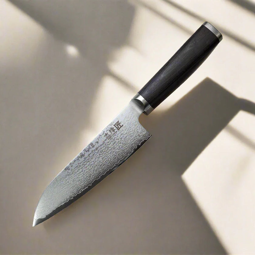 Miyako SUS 180mm Santoku Knife - 33 Layer Damascus Steel Blade – Made in Japan