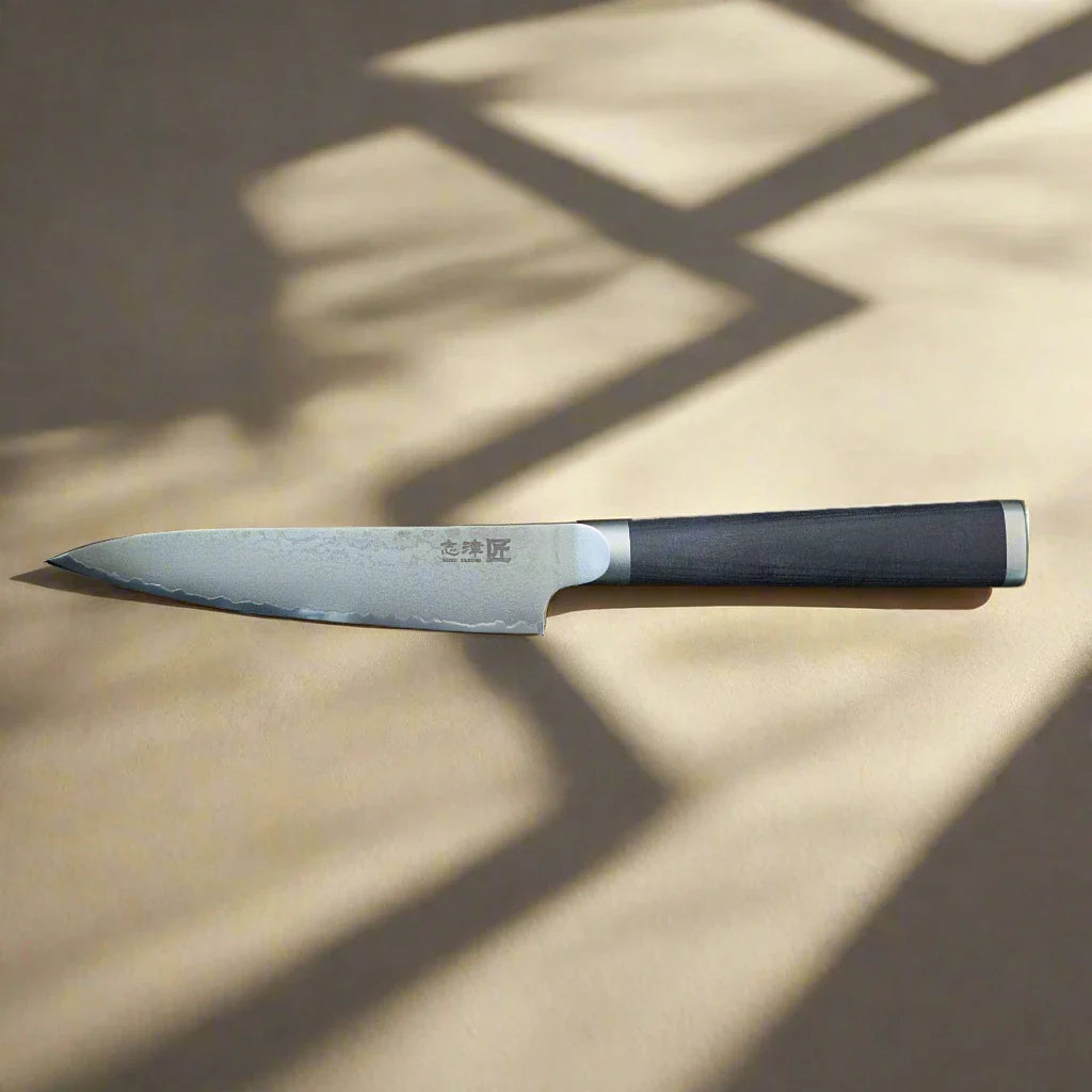 Miyako SUS 130mm Petty Knife - 33 Layer Damascus Steel Blade – Made in Japan