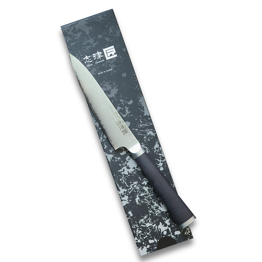 Miyako SUS 130mm Petty Knife - 33 Layer Damascus Steel Blade – Made in Japan