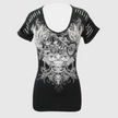 Women's Skull & Wings Tank Top with Rhinestones
