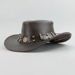 Shapeable Cowboy Hat with 12 Gauge Bullet Slice & Embellishments
