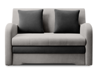 Ario Condo Style 2 Seater Storage Sleeper Sofa - Light Grey/Charcoal