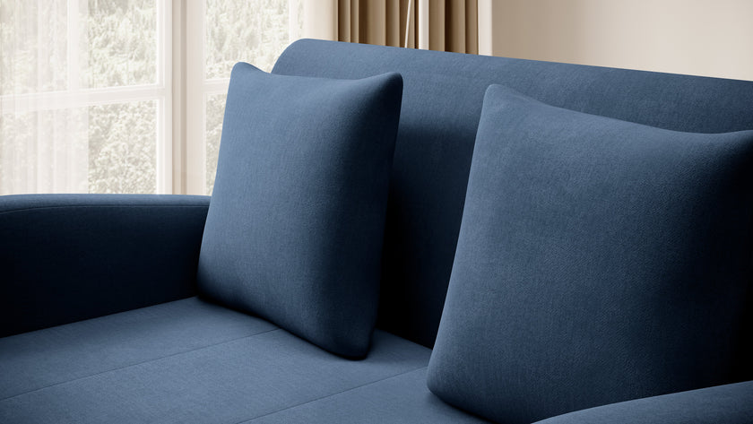 Ario Condo Style 2 Seater Storage Sleeper Sofa - Blue